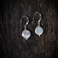 Coin Pearl Earring