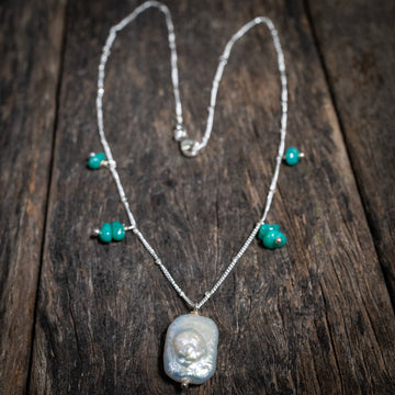 Sirens of the Sea Necklace - Campitos Turquoise