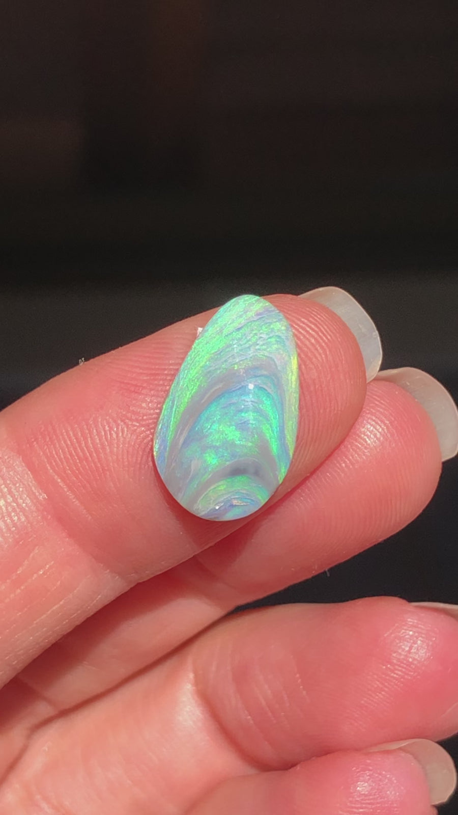Lightning Ridge Ocean swirl Opal 8