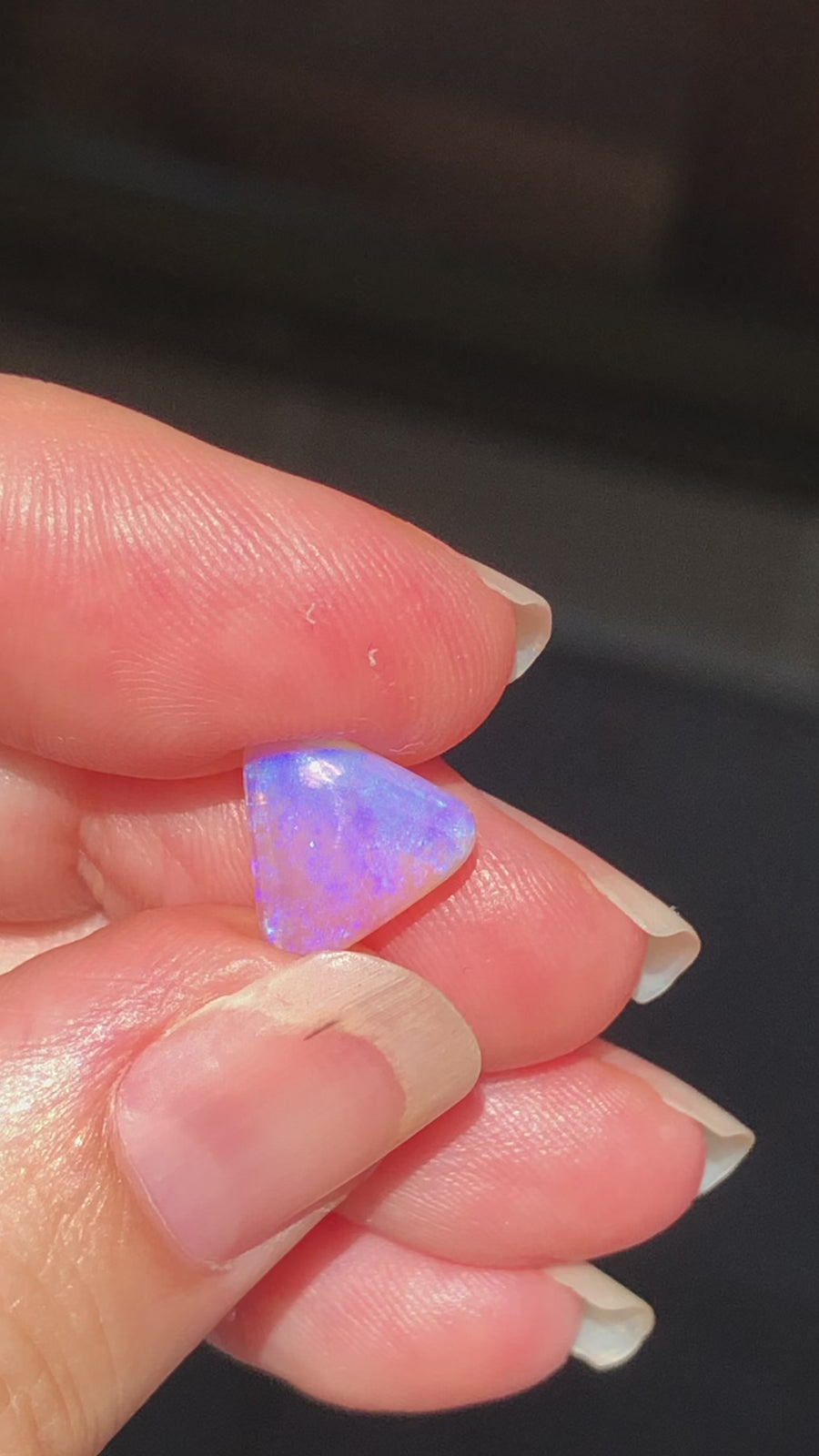 Lightning Ridge purple crystal opal 12