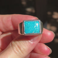 White Water Turquoise wide band
