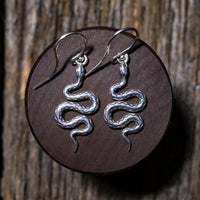 Silver Serpent Earrings