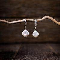 Coin Pearl Earring