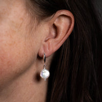 Coin Pearl Earring