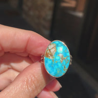 Carico Lake Mixed metal Turquoise ring