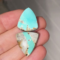 Royston Turquoise double stone ring 2