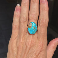 Carico Lake Mixed metal Turquoise ring