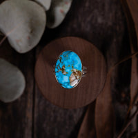 Carico Lake Mixed metal Turquoise ring