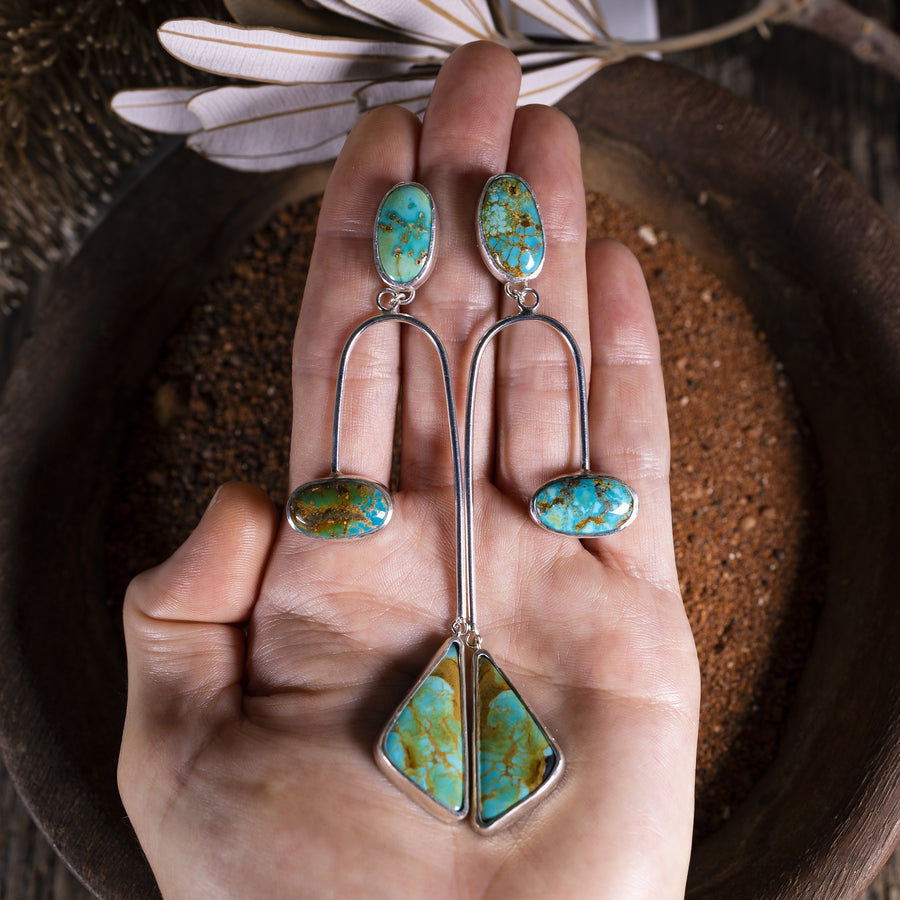 Turquoise Transformation earrings