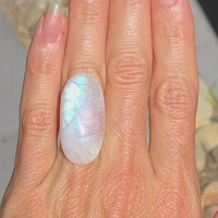 Large oval Rainbow Moonstone