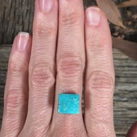 Fox Turquoise for wide band ring